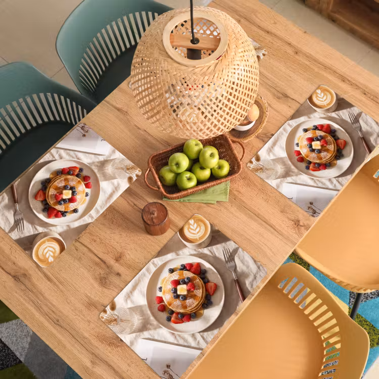 Pannenkoeken - Bessen - Ontbijt - Modern - Beige Placemat vinyl groot -zzsfeer5_Kitchenyeah-website
