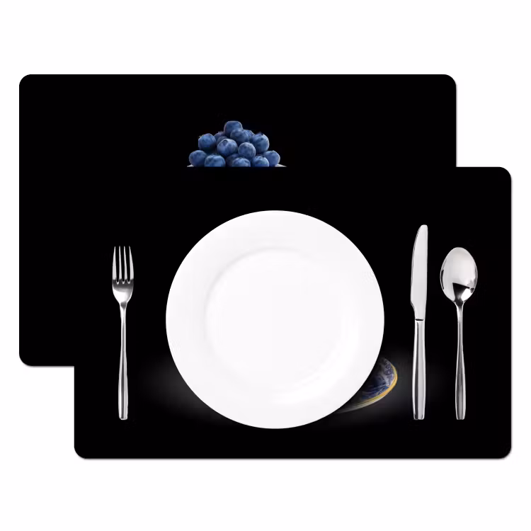 Pannenkoeken - Blauwe Bessen - Bord Placemat vinyl groot -zzsfeer2_Kitchenyeah-website