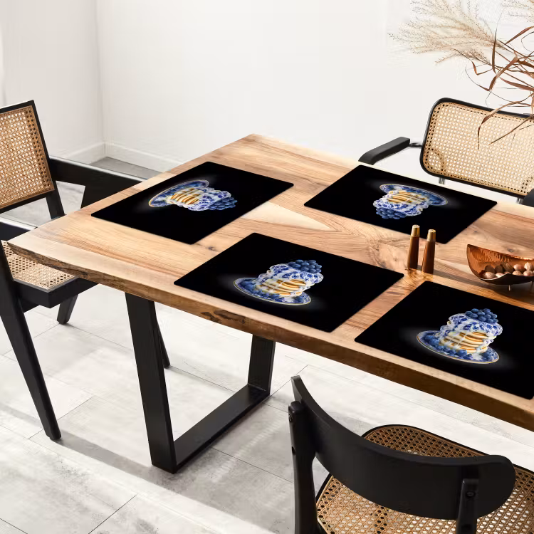 Pannenkoeken - Blauwe Bessen - Bord Placemat vinyl groot -zzsfeer4_Kitchenyeah-website