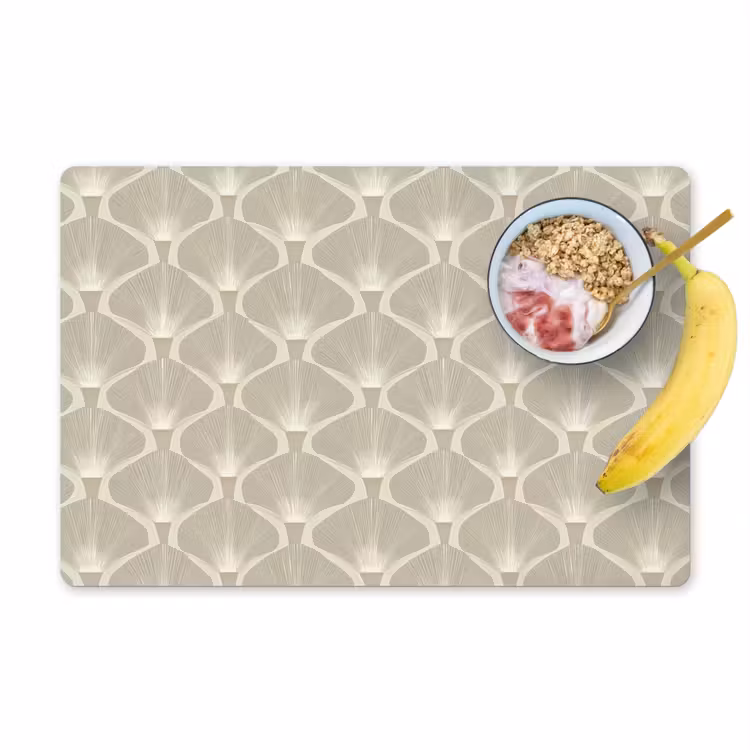 Paneel - Ginkgo - Zand Placemat vinyl groot 368 -zzzproduct_Kitchenyeah-website