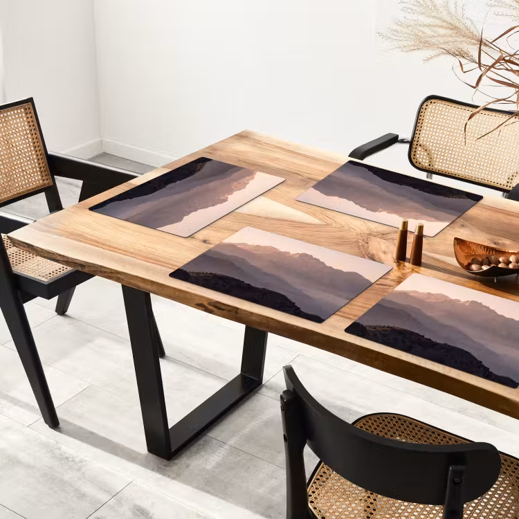 Panorama - Landschap - Bergen Placemat vinyl groot -zzsfeer4_Kitchenyeah-website