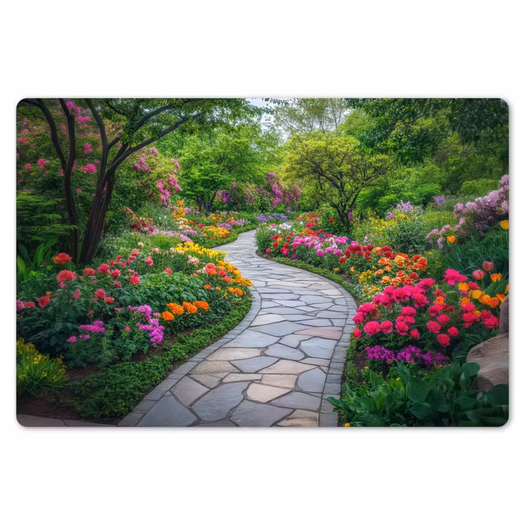 Park - Bloemen - Tuin Placemat vinyl groot -zzsfeer1_Kitchenyeah-website
