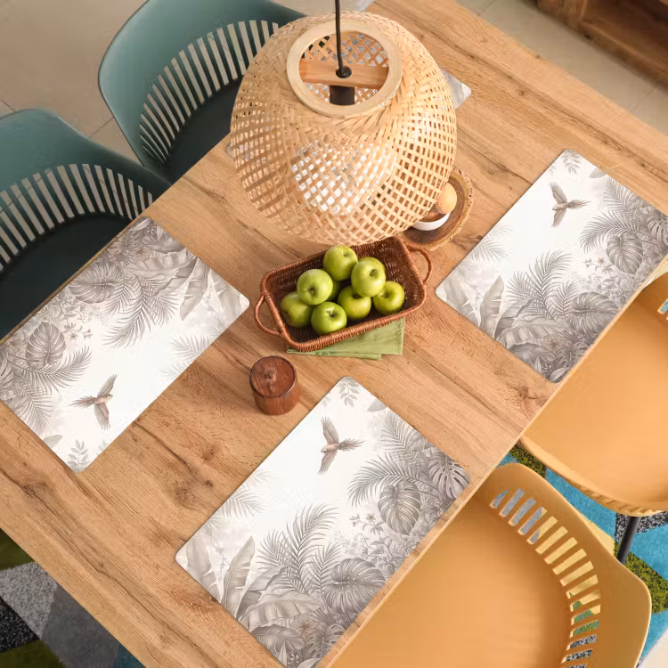 Papagaai - Jungle - Tropisch Placemat vinyl groot -zzsfeer5_Kitchenyeah-website