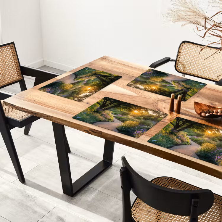 Pad - Bloemen - Park Placemat vinyl groot -zzsfeer4_Kitchenyeah-website