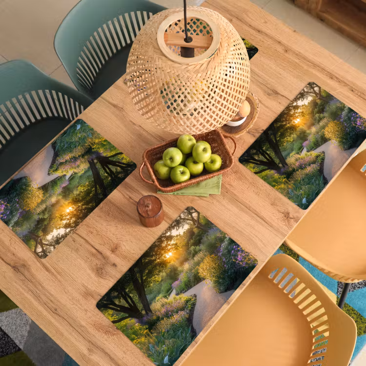 Pad - Bloemen - Park Placemat vinyl groot -zzsfeer5_Kitchenyeah-website