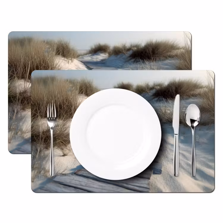 Pad - Planken - Duinen - Gras Placemat vinyl groot -zzsfeer2_Kitchenyeah-website