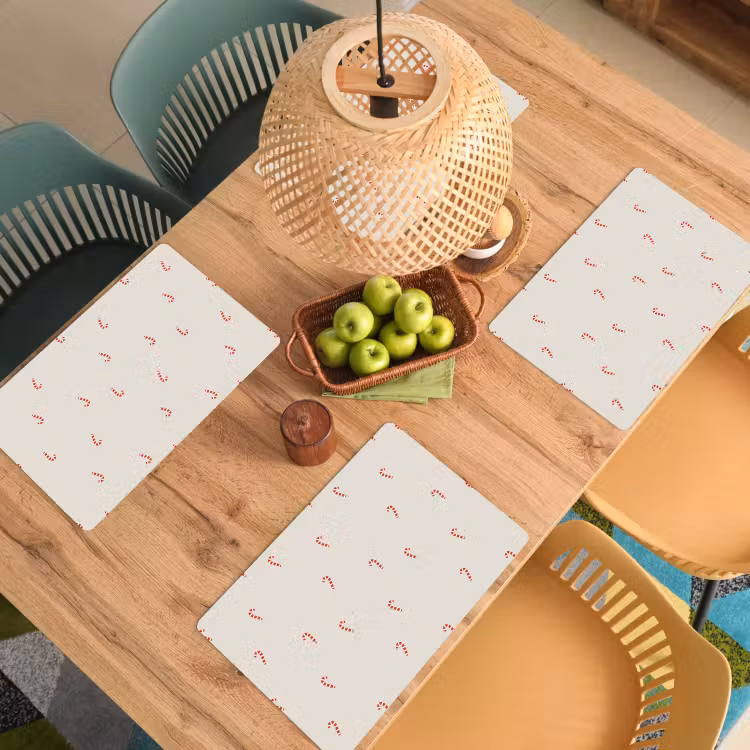 Patroon - Zuurstokken - Beige Placemat vinyl groot 368 -zzsfeer5_Kitchenyeah-website