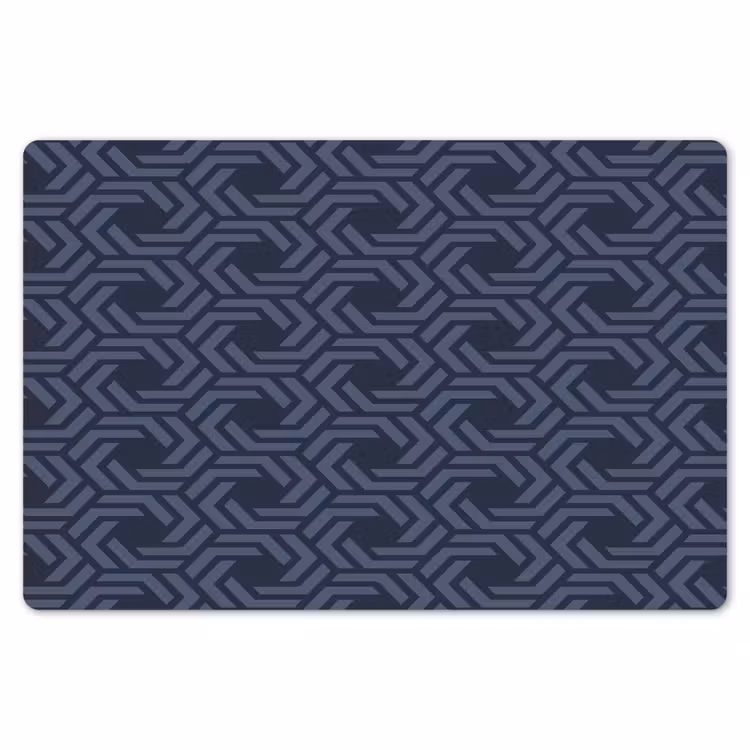 Patroon - Blauw - Geometrisch Placemat vinyl groot 368 -zzsfeer1_Kitchenyeah-website