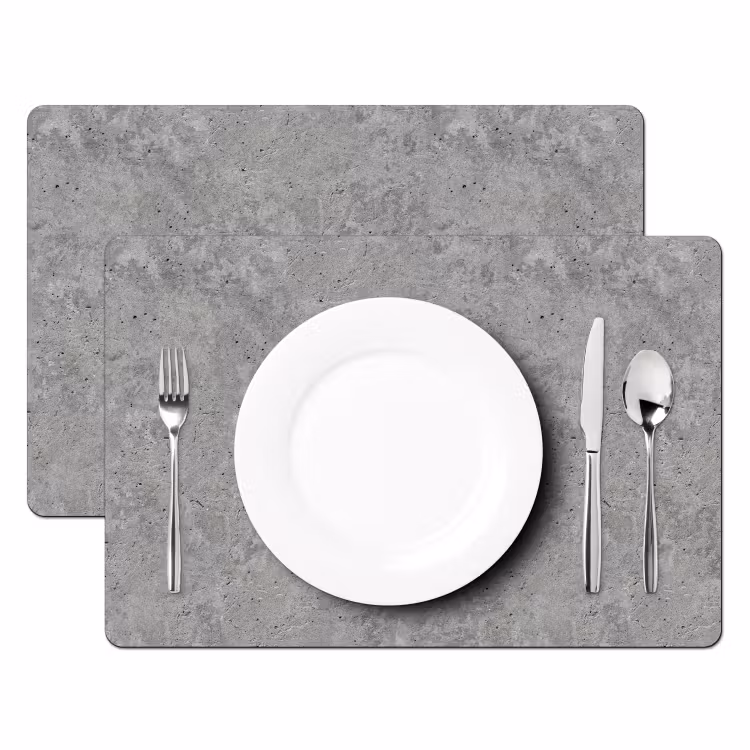 Patroon - Cement - Beton Placemat vinyl groot 368 -zzsfeer2_Kitchenyeah-website
