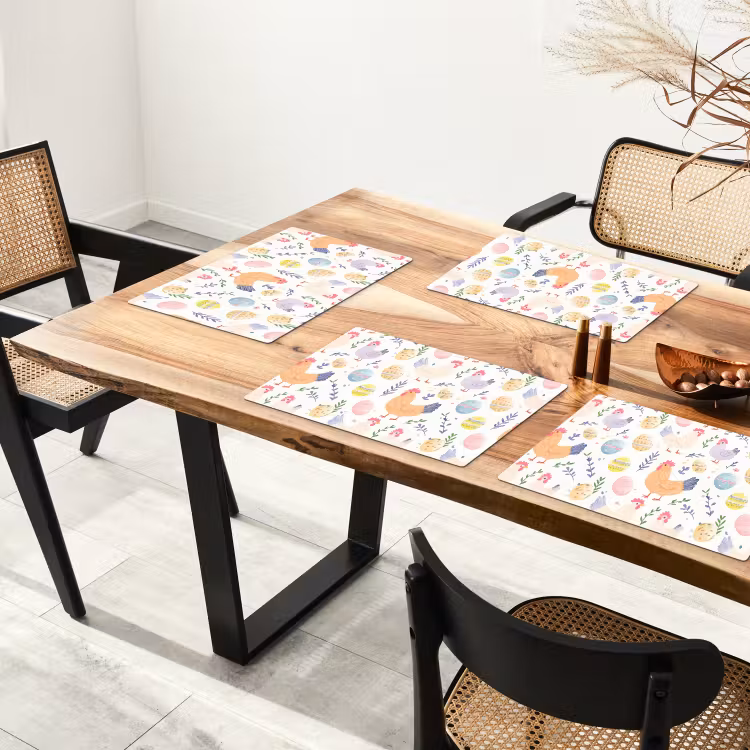 Patroon - Kip - Paaseieren Placemat vinyl groot -zzsfeer4_Kitchenyeah-website