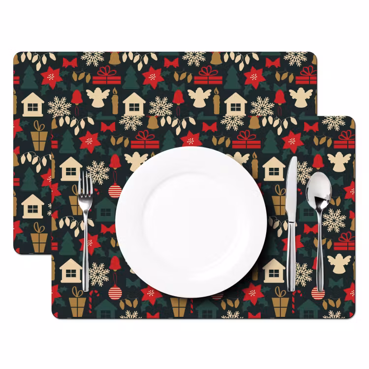 Patroon - Kerst - Symbolen Placemat vinyl groot 368 -zzsfeer2_Kitchenyeah-website