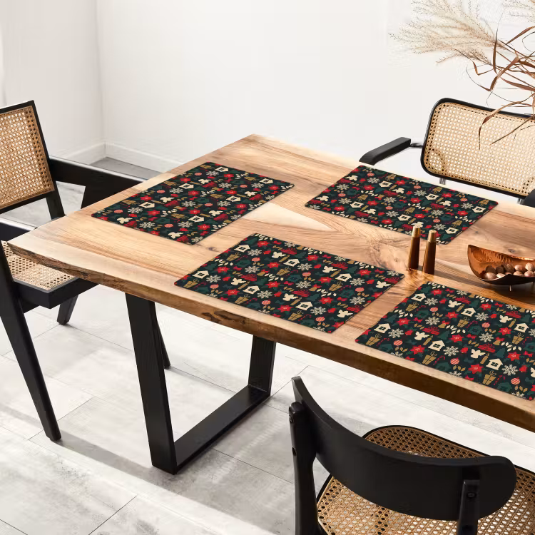 Patroon - Kerst - Symbolen Placemat vinyl groot 368 -zzsfeer4_Kitchenyeah-website