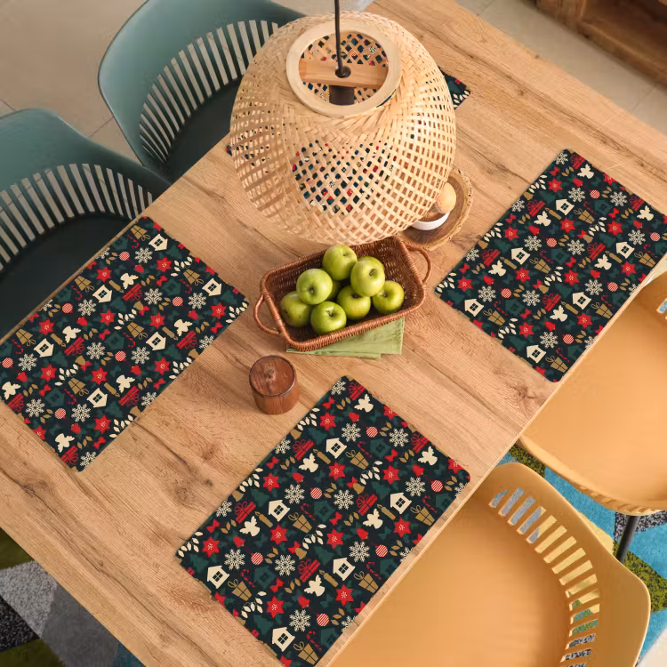 Patroon - Kerst - Symbolen Placemat vinyl groot 368 -zzsfeer5_Kitchenyeah-website