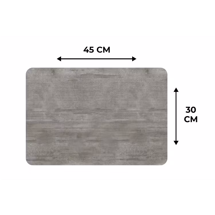 Patroon - Beton - Grijs Placemat vinyl groot 368 -specs