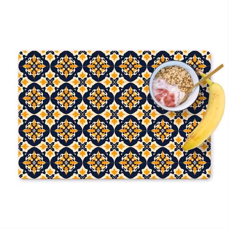 Patroon - Siertegel - Kleurrijk Placemat vinyl groot 368 -zzzproduct_Kitchenyeah-website