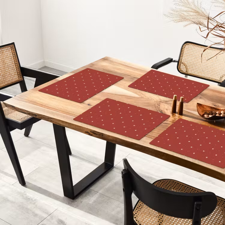 Patroon - Stippen - Sterren - Rood Placemat vinyl groot 368 -zzsfeer4_Kitchenyeah-website