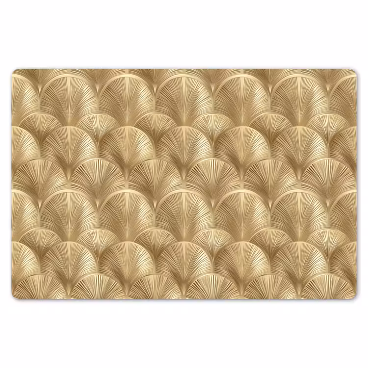 Patroon - Waaier - Goud Placemat vinyl groot 368 -zzsfeer1_Kitchenyeah-website