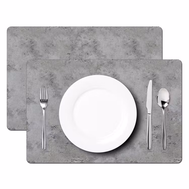 Patroon - Grijs - Oud - Beton Placemat vinyl groot 368 -zzsfeer2_Kitchenyeah-website