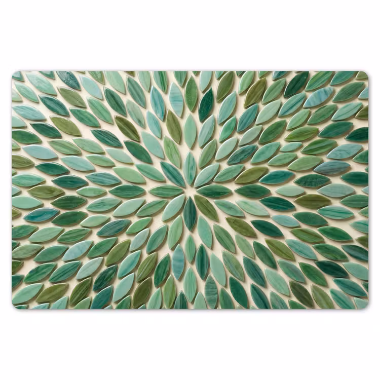 Patroon - Blad - Groen - Abstract Placemat vinyl groot -zzsfeer1_Kitchenyeah-website