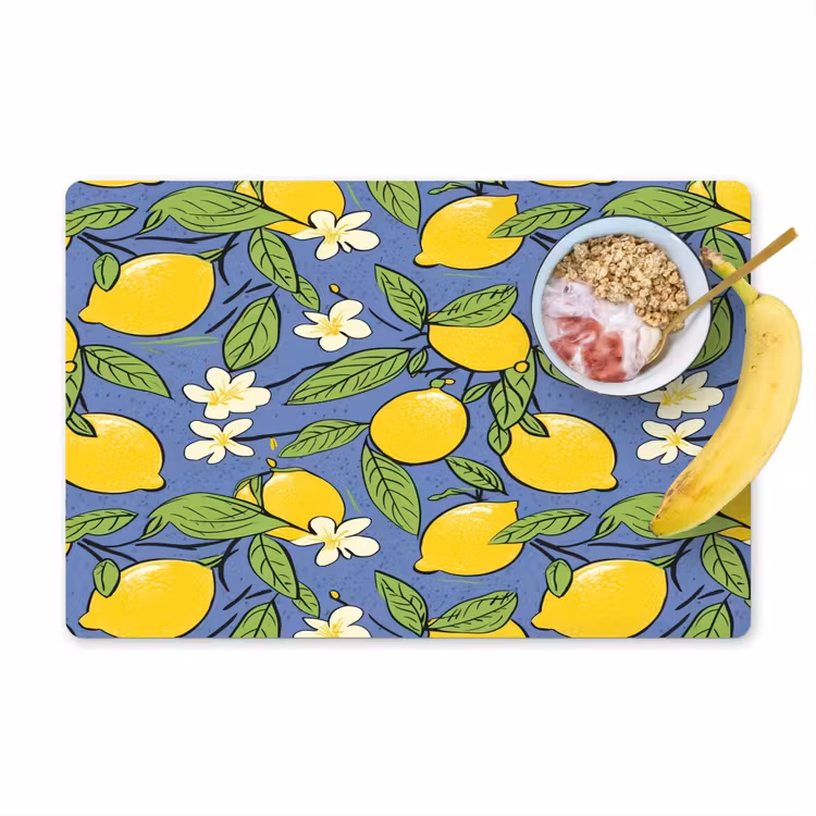 Patroon - Citroen - Illustratie Placemat vinyl groot 368 -zzzproduct_Kitchenyeah-website
