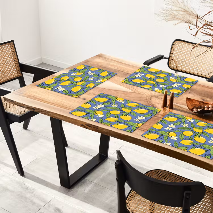 Patroon - Citroen - Illustratie Placemat vinyl groot 368 -zzsfeer4_Kitchenyeah-website