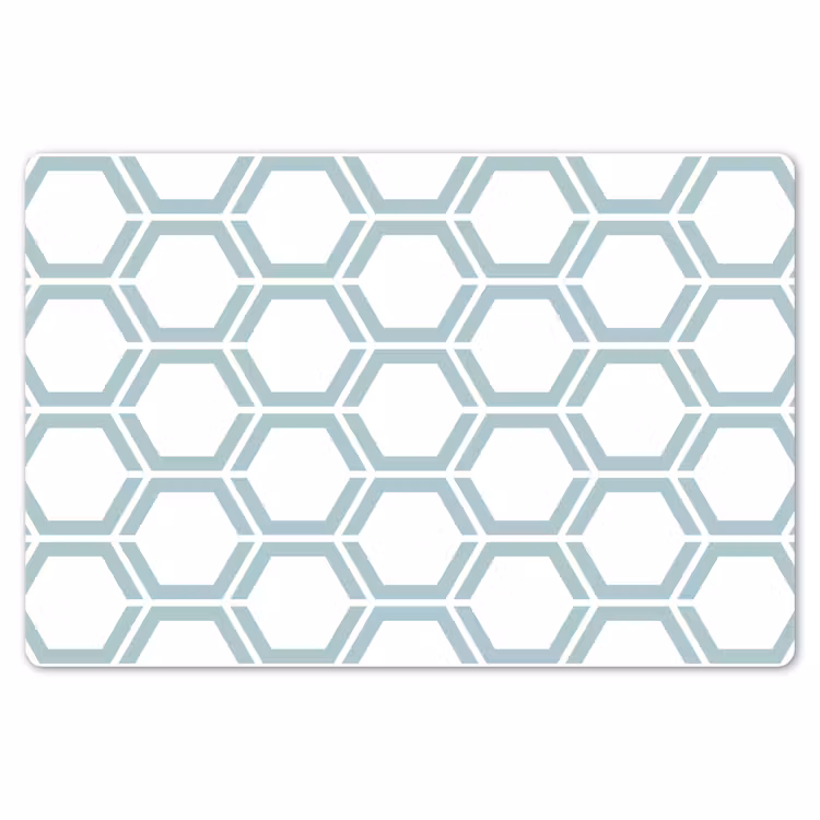 Patroon - Lijn - Design - Hexagon Placemat vinyl groot 368 -zzsfeer1_Kitchenyeah-website