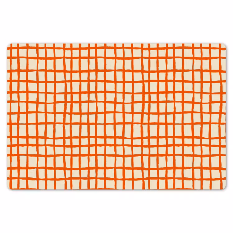 Patroon - Lijnen - Oranje Placemat vinyl groot 368 -zzsfeer1_Kitchenyeah-website