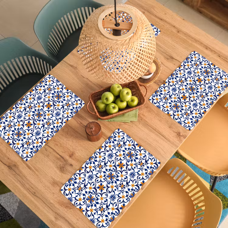 Patroon - Modern - Kleurrijk Placemat vinyl groot 368 -zzsfeer5_Kitchenyeah-website