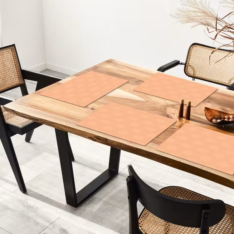 Patroon - Oranje - Lijnen Placemat vinyl groot 368 -zzsfeer4_Kitchenyeah-website