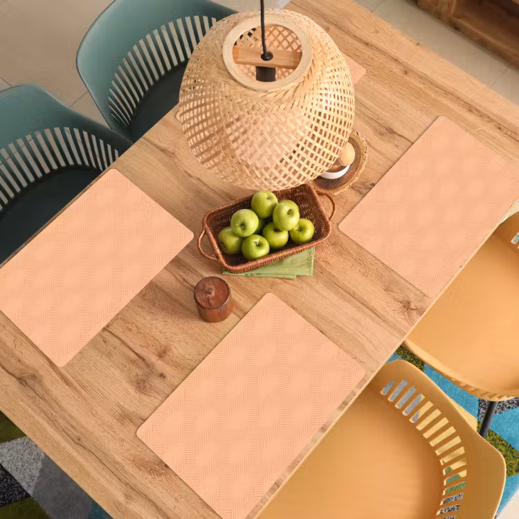 Patroon - Oranje - Lijnen Placemat vinyl groot 368 -zzsfeer5_Kitchenyeah-website