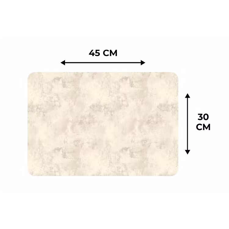 Patroon - Organisch - Beige Placemat vinyl groot 368 -specs