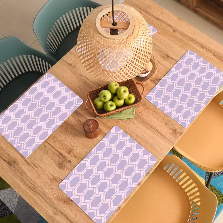 Patroon - Roze - Paars Placemat vinyl groot 368 -zzsfeer5_Kitchenyeah-website