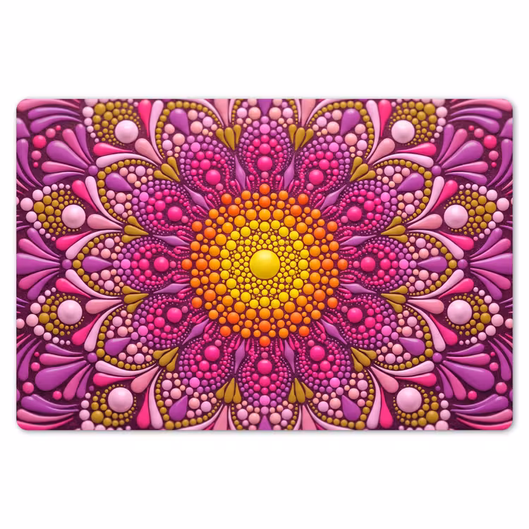 Patroon - Stippen - Abstract - Kleurrijk Placemat vinyl groot -zzsfeer1_Kitchenyeah-website
