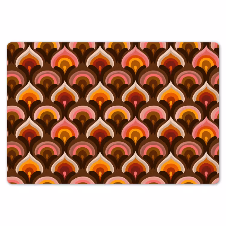 Patroon - Retro - Kleurrijk Placemat vinyl groot 368 -zzsfeer1_Kitchenyeah-website