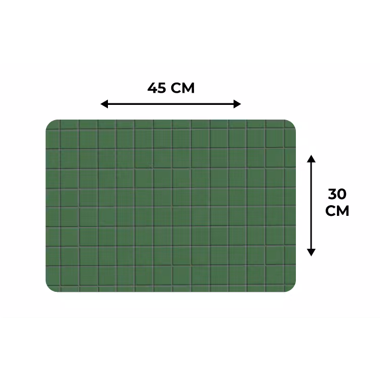 Patroon - Tegels - Groen Placemat vinyl groot 368 -specs