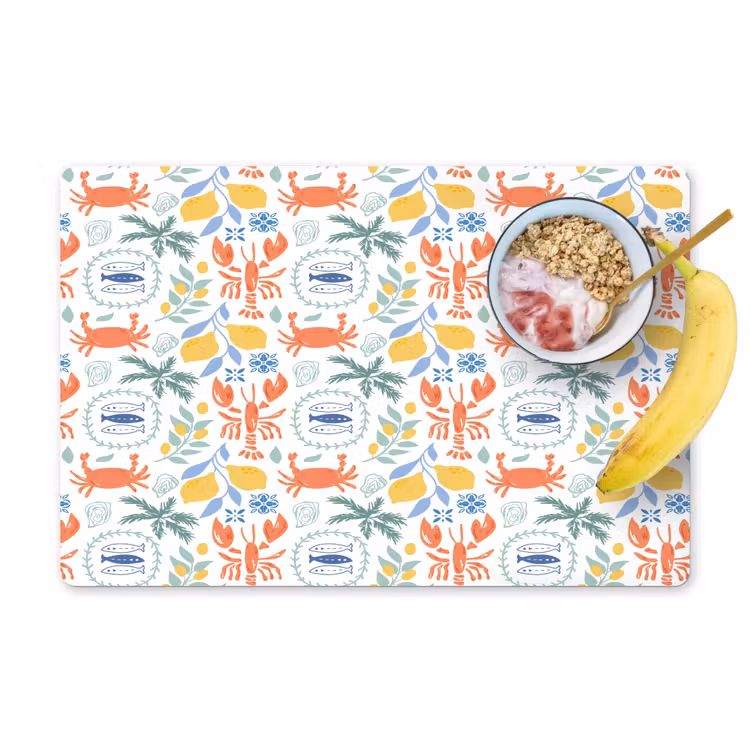 Zee - Sfeer - Citroen - Vis Placemat vinyl groot 368 -zzzproduct_Kitchenyeah-website