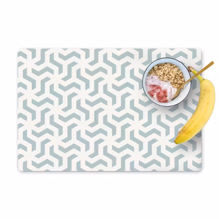 Patronen - Abstract - Groen - Geometrie Placemat vinyl groot 368 -zzzproduct_Kitchenyeah-website