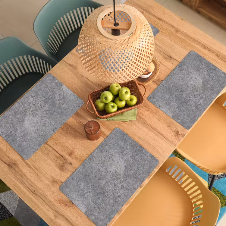 Patronen - Industrieel - Beton Placemat vinyl groot 368 -zzsfeer5_Kitchenyeah-website