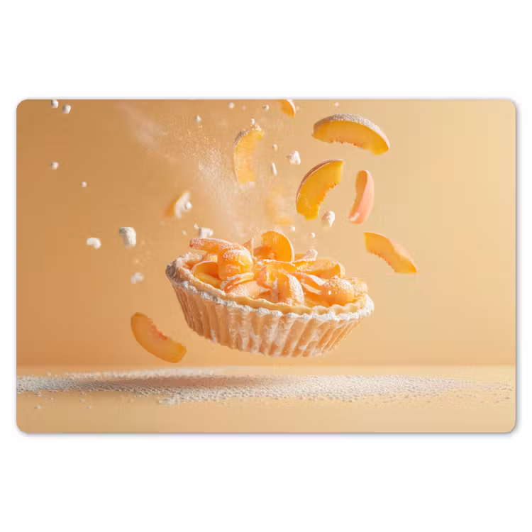 Peach - Eten - Taart - Oranje Placemat vinyl groot -zzsfeer1_Kitchenyeah-website