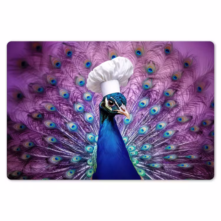 Pauw - Koksmuts - Cool - Paars Placemat vinyl groot -zzsfeer1_Kitchenyeah-website