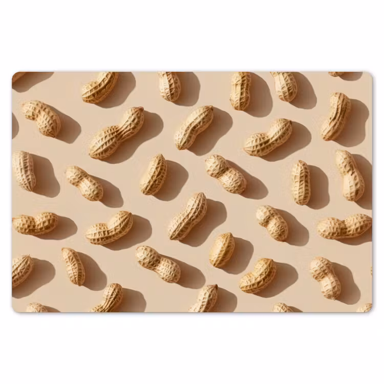 Pinda's - Patroon - Beige Placemat vinyl groot -zzsfeer1_Kitchenyeah-website