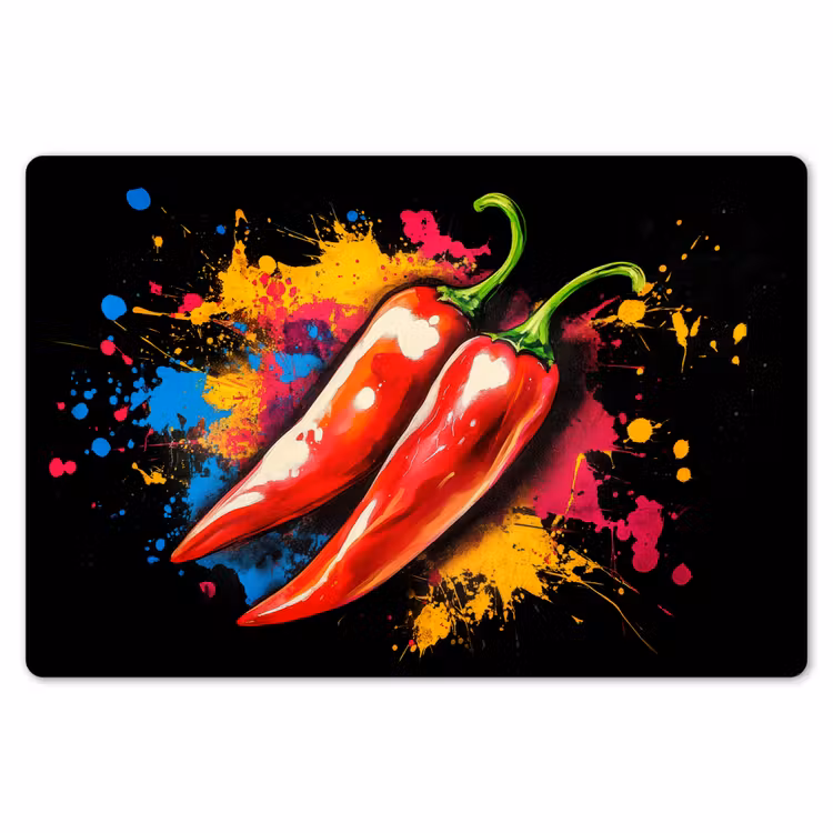 Peper - Graffiti - Verf - Abstract - Modern - Kleurrijk Placemat vinyl groot -zzsfeer1_Kitchenyeah-website