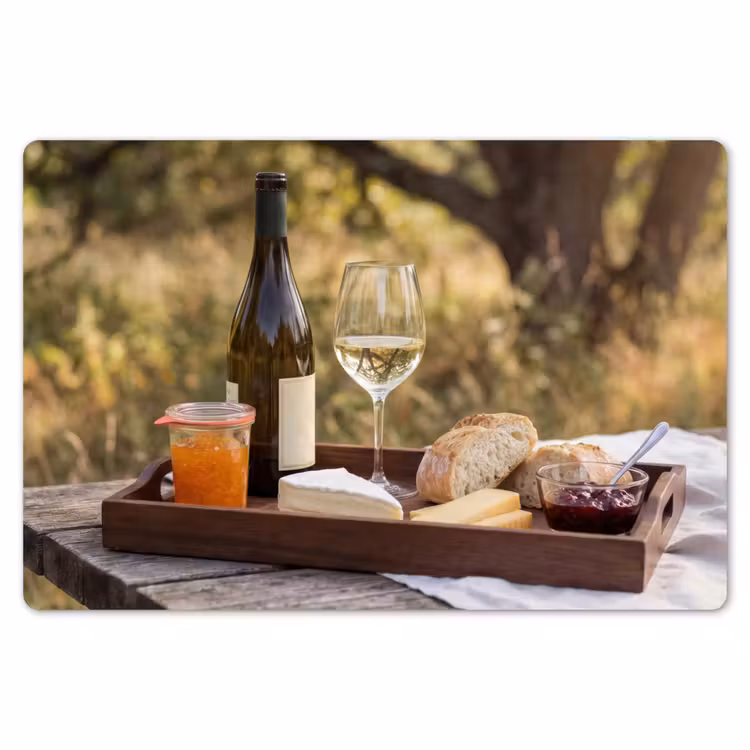 Picknick - Wijn - Kaasplankje Placemat vinyl groot -zzsfeer1_Kitchenyeah-website