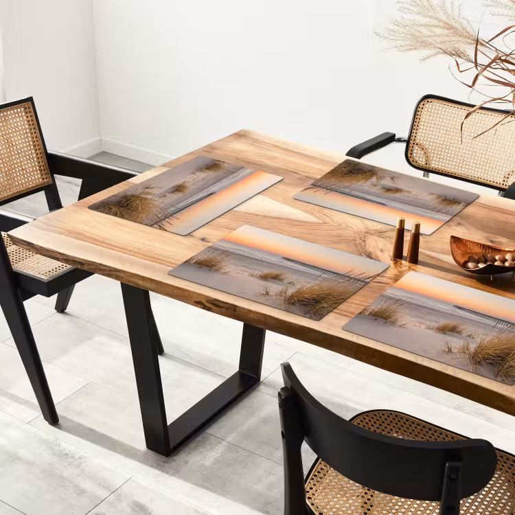 Pier - Zonsondergang - Strand Placemat vinyl groot -zzsfeer4_Kitchenyeah-website