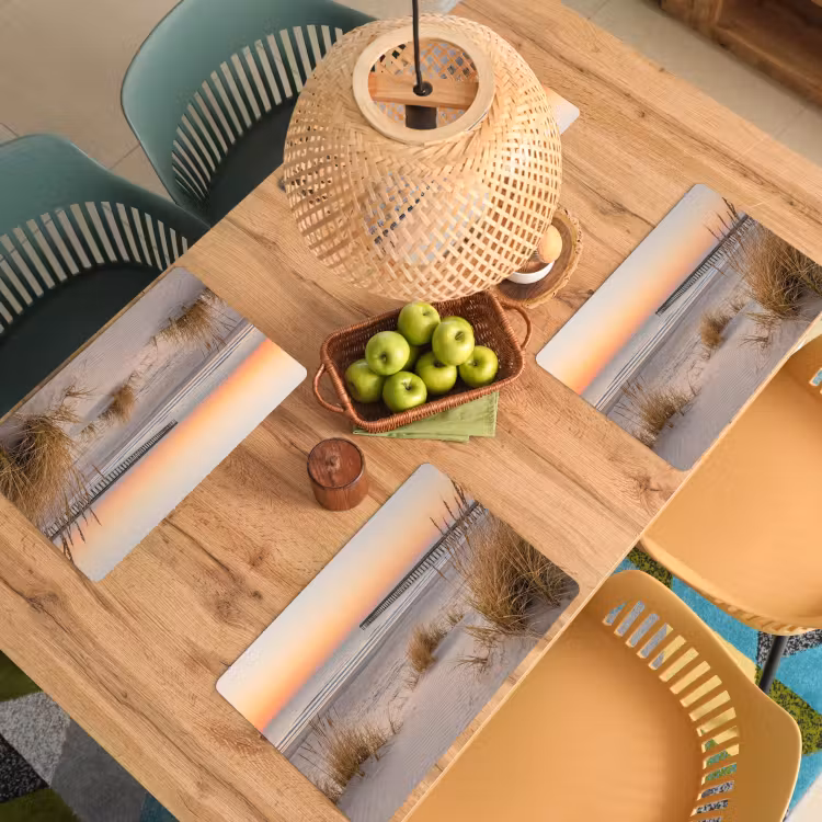 Pier - Zonsondergang - Strand Placemat vinyl groot -zzsfeer5_Kitchenyeah-website