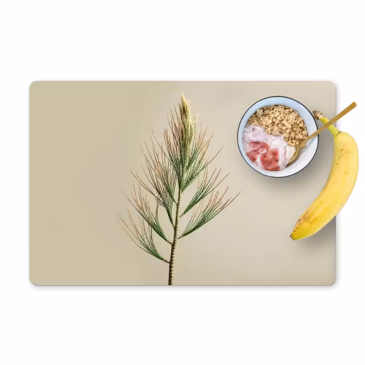 Dennentak - Naaldvormige bladeren - Lichtgroen Placemat vinyl groot -zzzproduct_Kitchenyeah-website