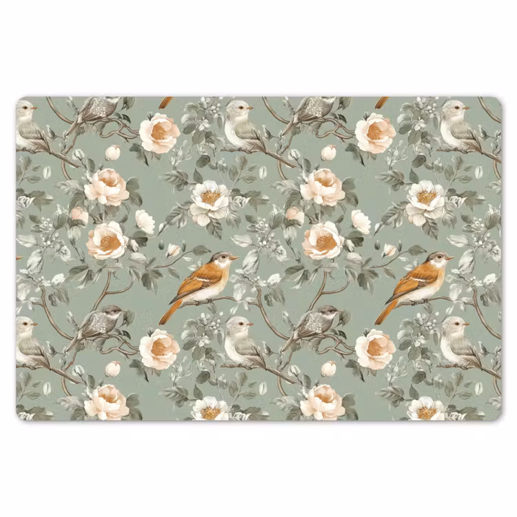 Roze - Vogels - Kleurrijk Placemat vinyl groot 368 -zzsfeer1_Kitchenyeah-website