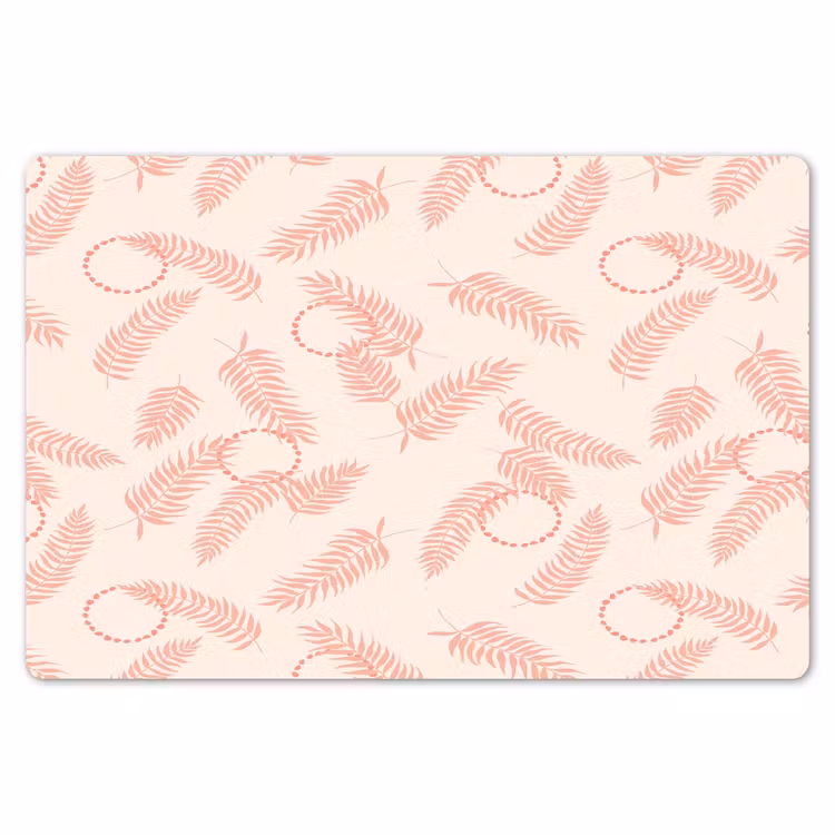 Roze - Veren - Patroon Placemat vinyl groot 368 -zzsfeer1_Kitchenyeah-website
