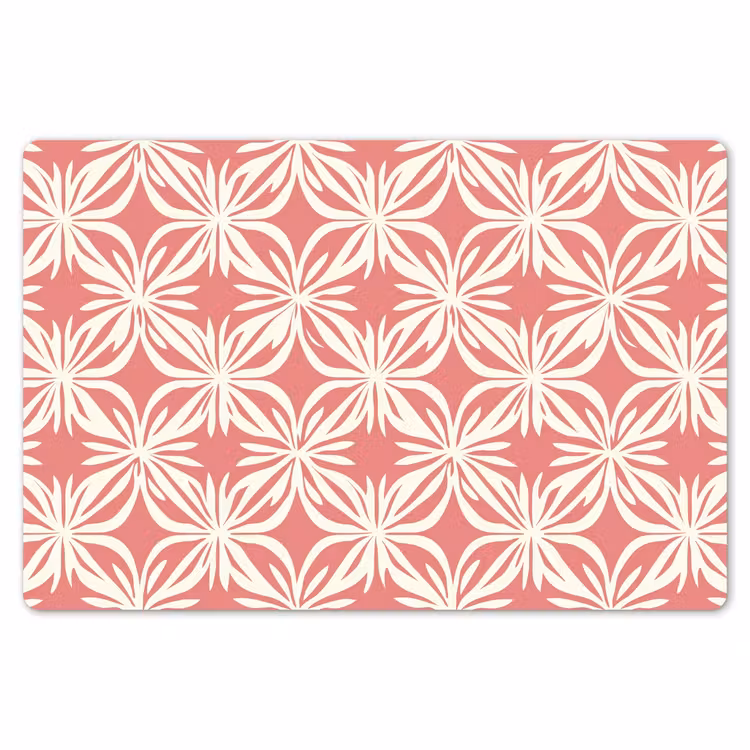 Roze - Bloemenmotief - Wit - Modern Placemat vinyl groot 368 -zzsfeer1_Kitchenyeah-website