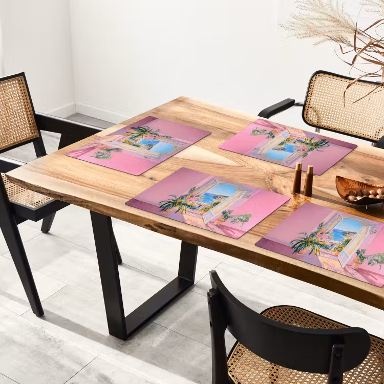 Roze - Buiten - Verf Placemat vinyl groot -zzsfeer4_Kitchenyeah-website